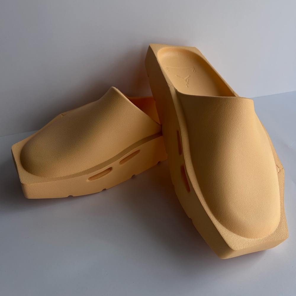 Woman’s Nike Air Jordan Hex Mule slide Gold Sandals